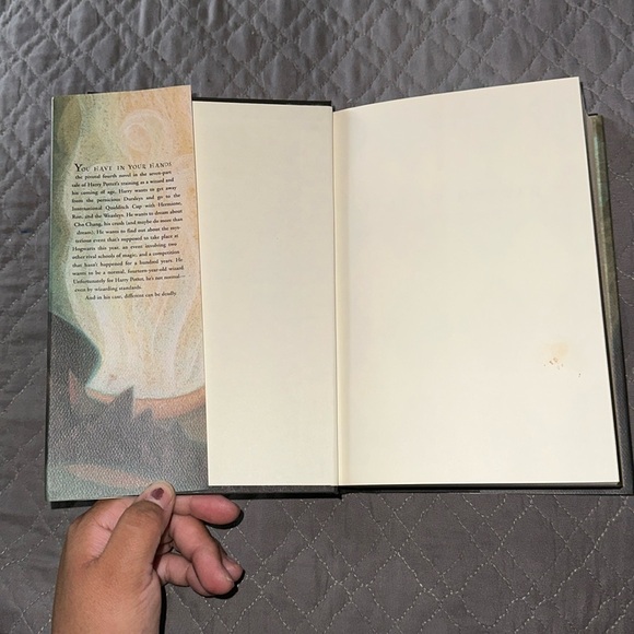 HARRY POTTER AND THE GOBLET OF FIRE HARDBACK COVER - BOOK 4 (2000) - Picture 6 of 7